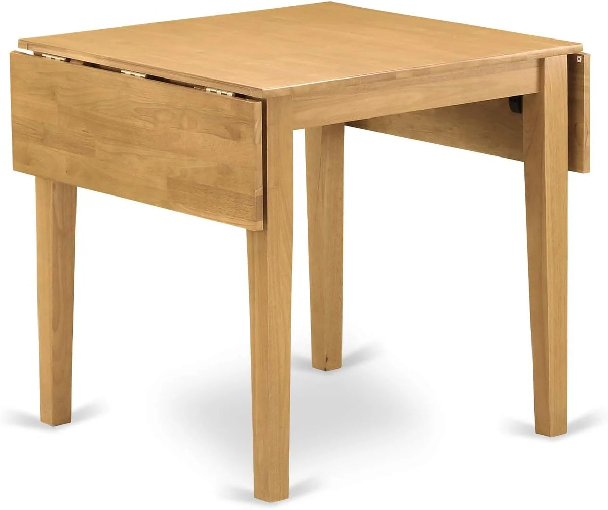 3 Piece Kitchen Set with Rectangle Dropleaf Table and 2 Chairs, Oak C82244