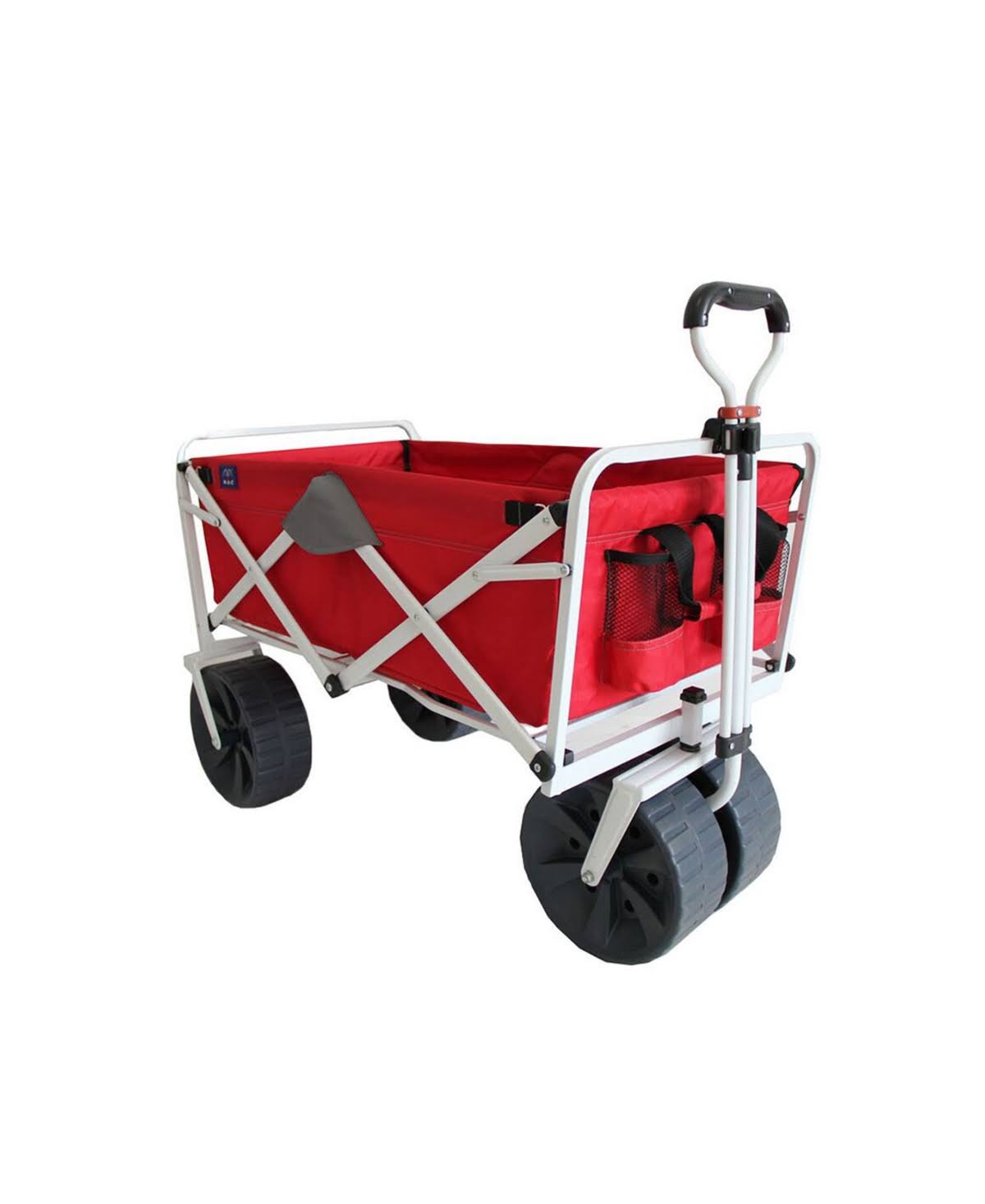 Collapsible Folding All Terrain Beach Wagon Red and Grey L942183