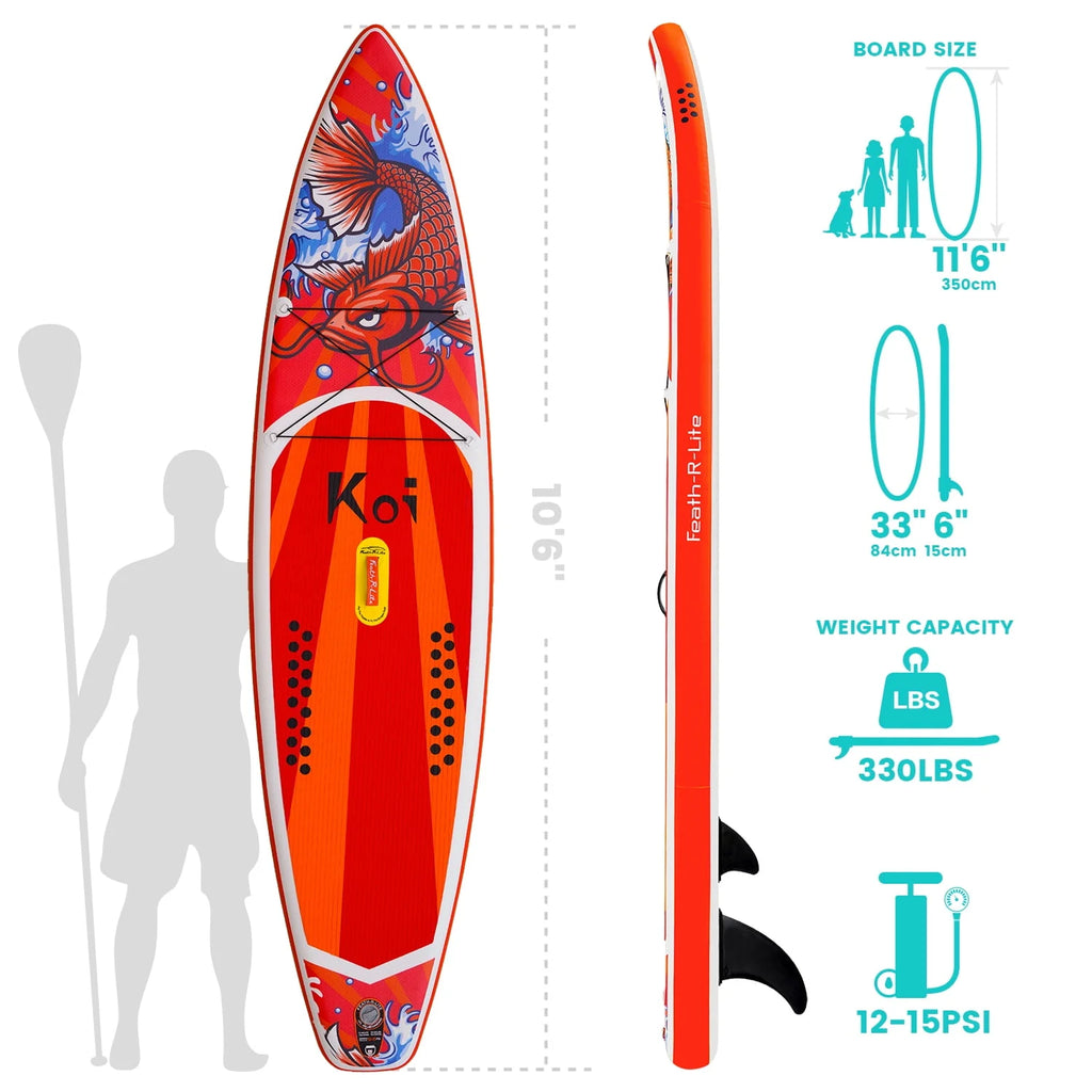 Inflatable Stand Up Paddle Board 11'6''x30''x6'' W788239