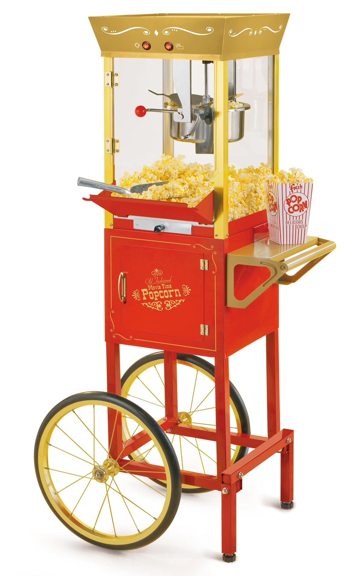 Red & Gold 8-Ounce Popcorn Cart M6384