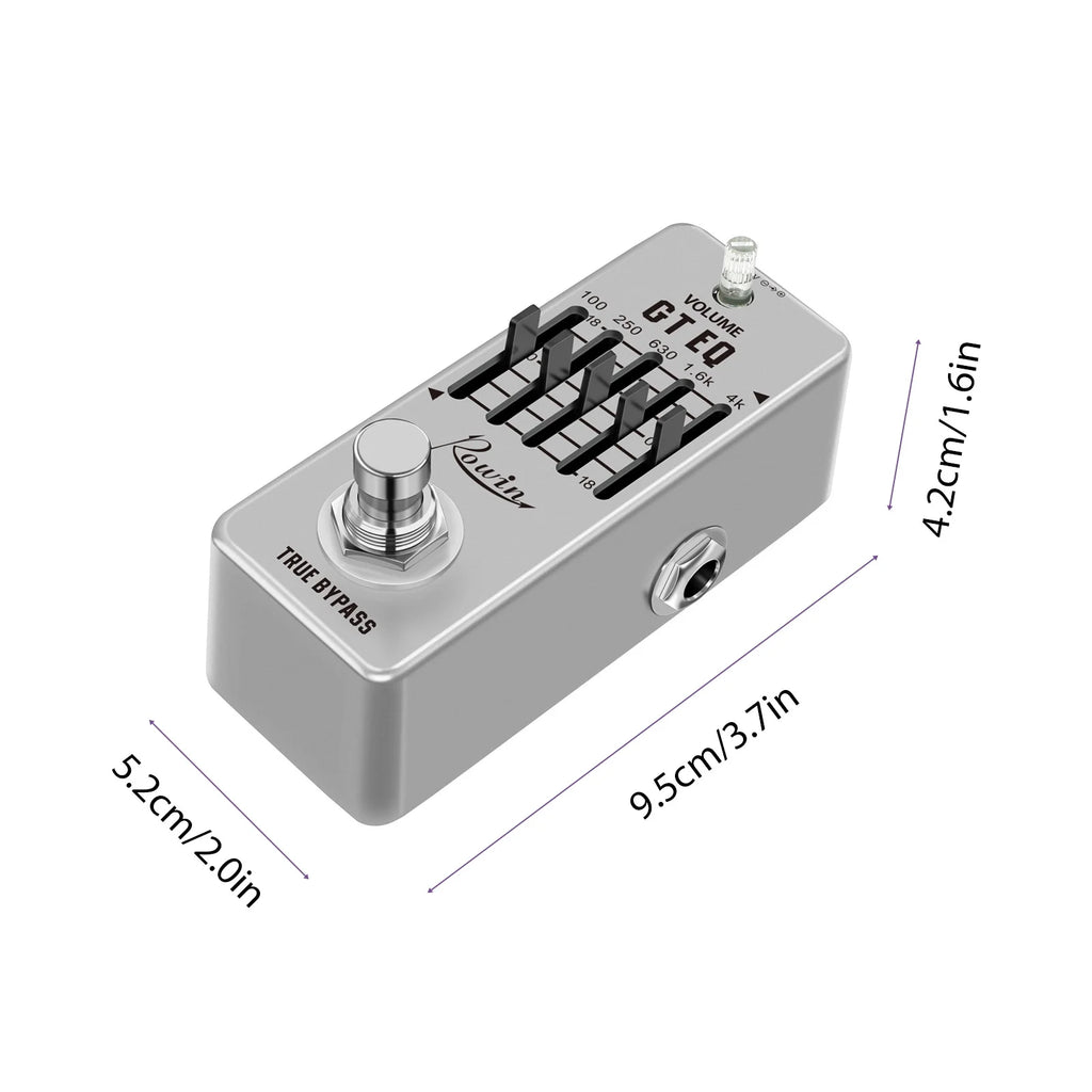 5-Band EQ Pedal for Electric Guitar with True Bypass X222