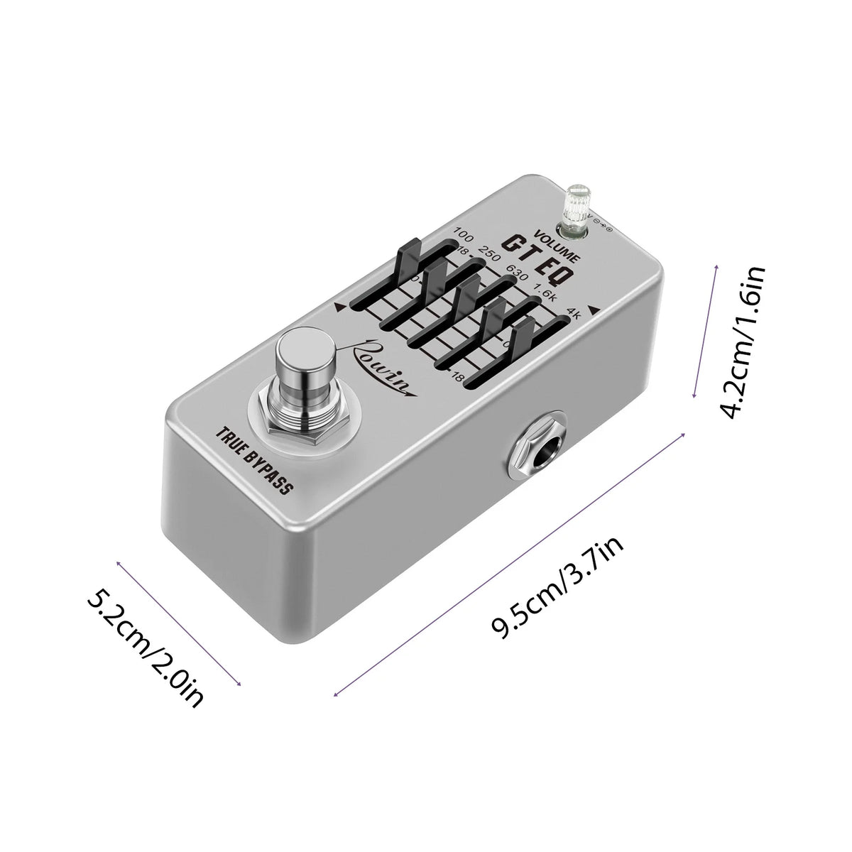 5-Band EQ Pedal for Electric Guitar with True Bypass X222
