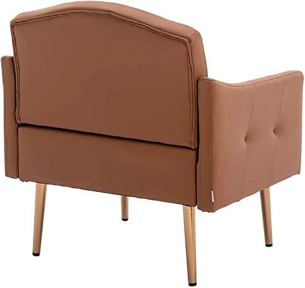 Green Velvet Accent Chair with Arms Y64609