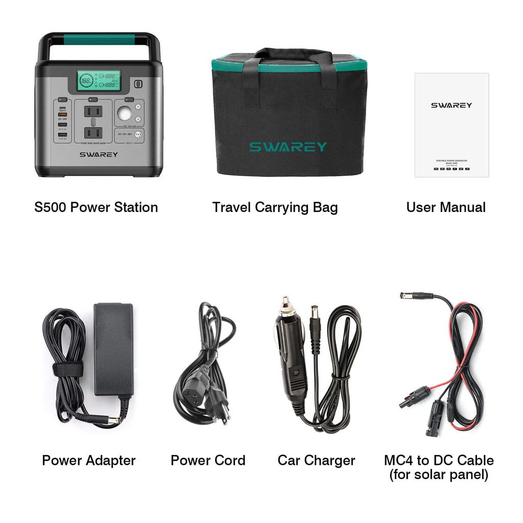 Solar Power Station Generator 518Wh Power Supply F678189