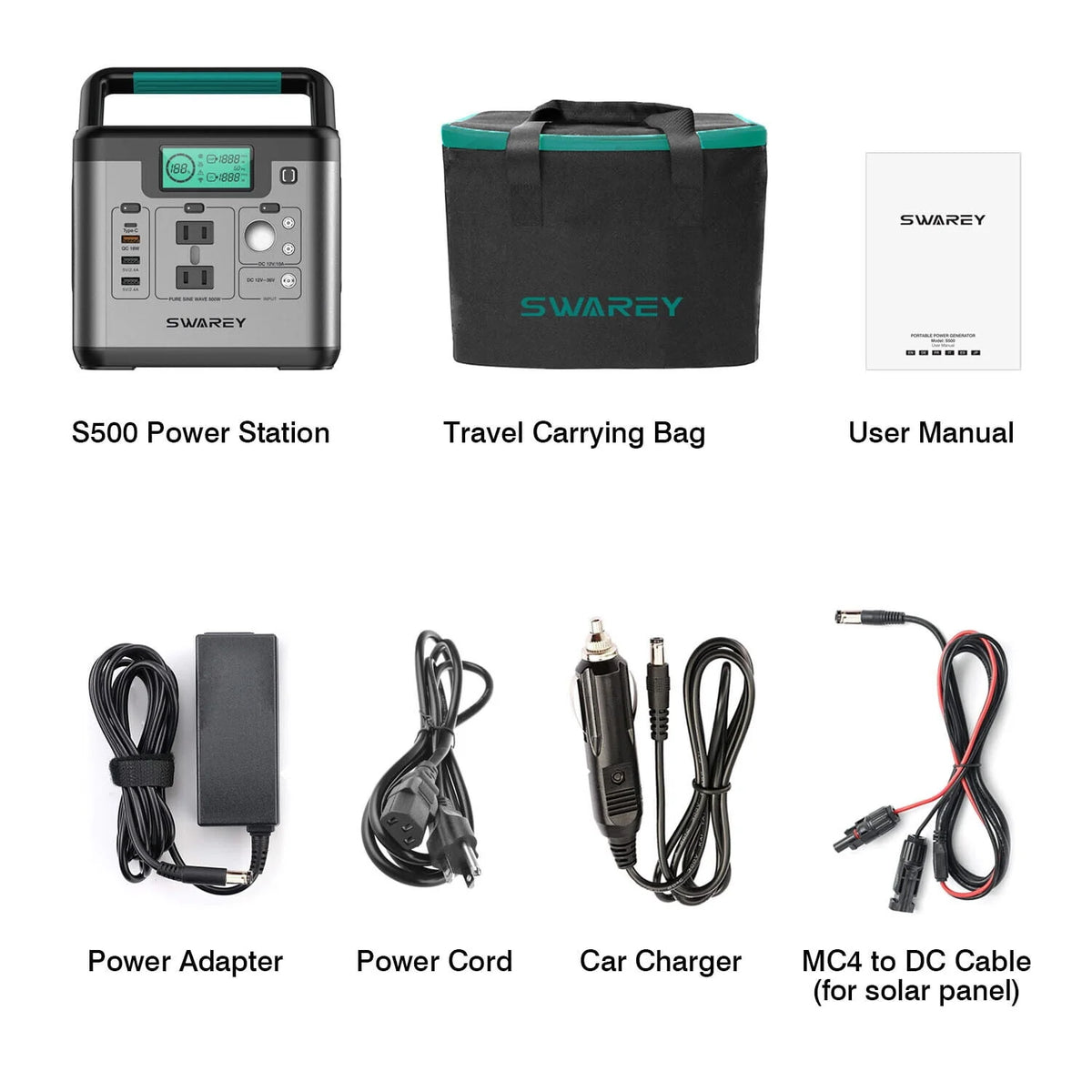 Solar Power Station Generator 518Wh Power Supply F678189