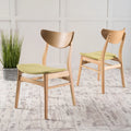 Mid Century Modern Fabric Dining Chairs, Set of 2 C86871