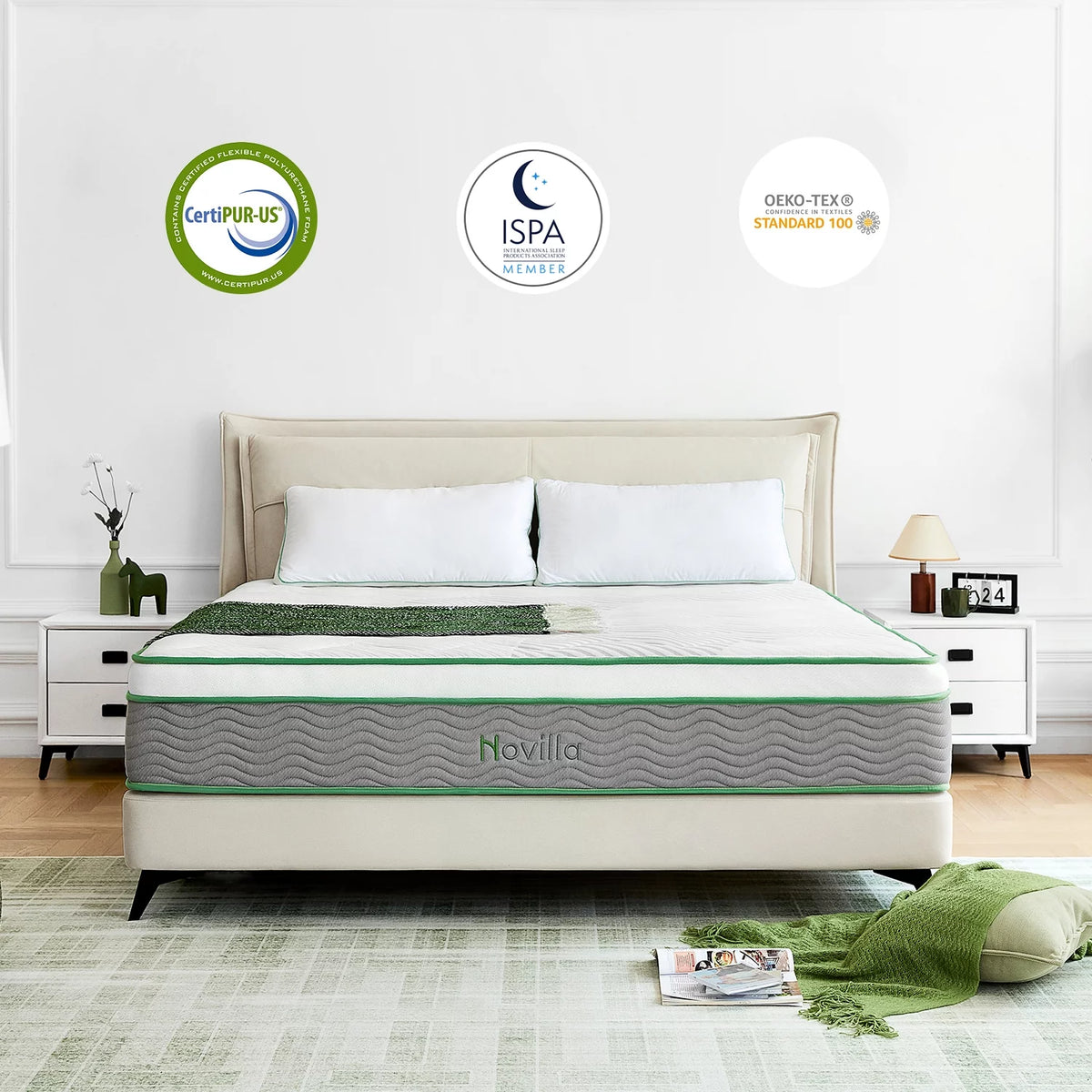 Queen Size Memory Foam Hybrid Mattress X194422