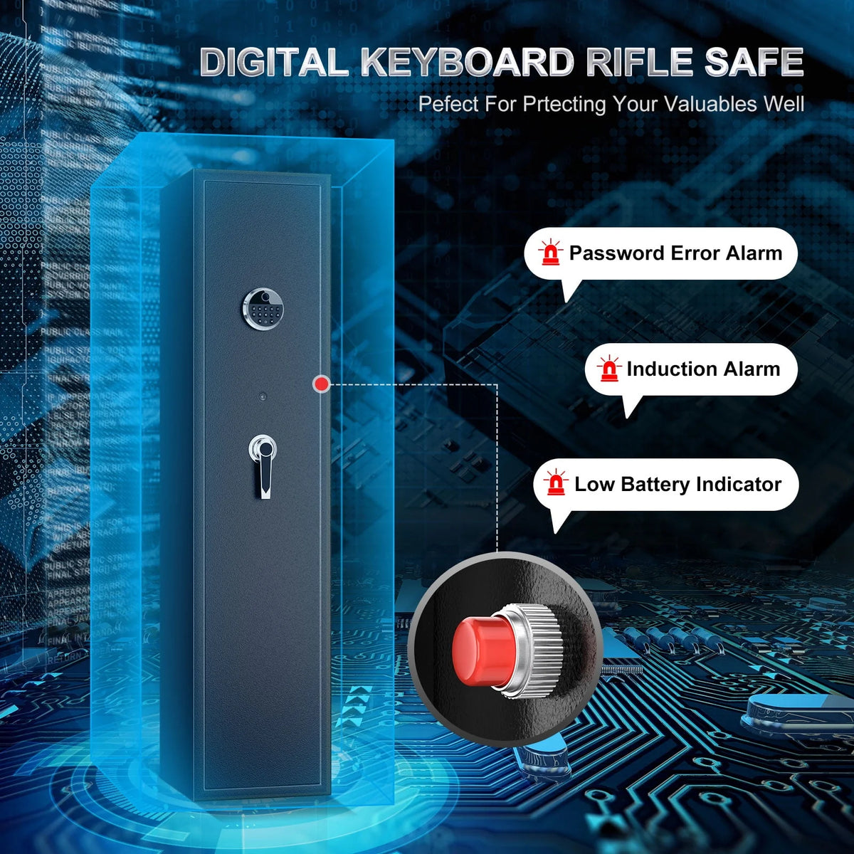 Large 5 Gun Rifle Safe T47962