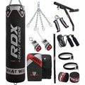 4ft 17-in-1 Black Punch Bag & Mitts Y42387