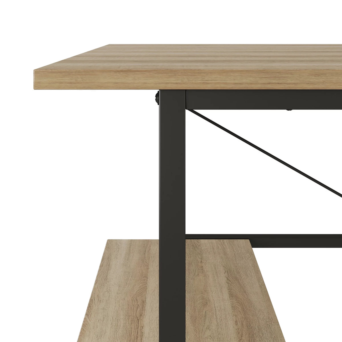 30 inch Tall Oak Storage Desk K404006