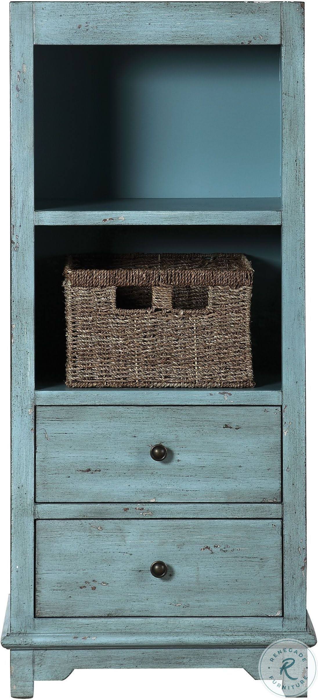 Blue Tall Cabinet Bookcase K1329