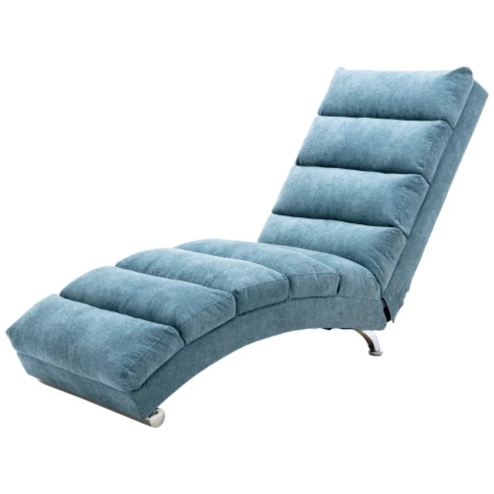 Blue Linen Chaise Lounge V2707