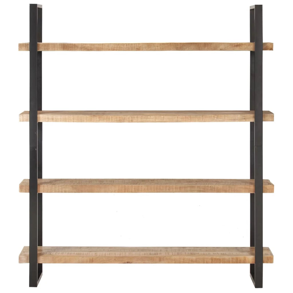 4-Tier Rough Mango Wood Bookcase U4798