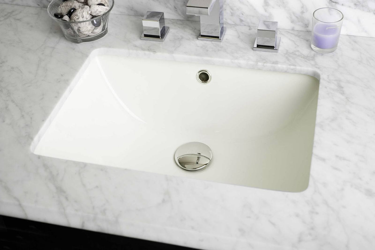 18.25-in. W Rectangle Undermount Sink Set in Biscuit T946