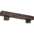 Faux Wood Fireplace Mantel Kit with Corbels R8528