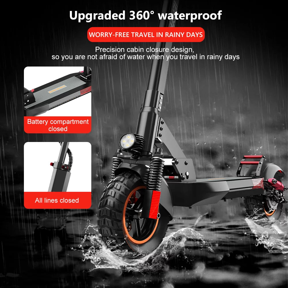 Electric Scooter with Seat, 10" Pneumatic Tires, 600W Motor T213036