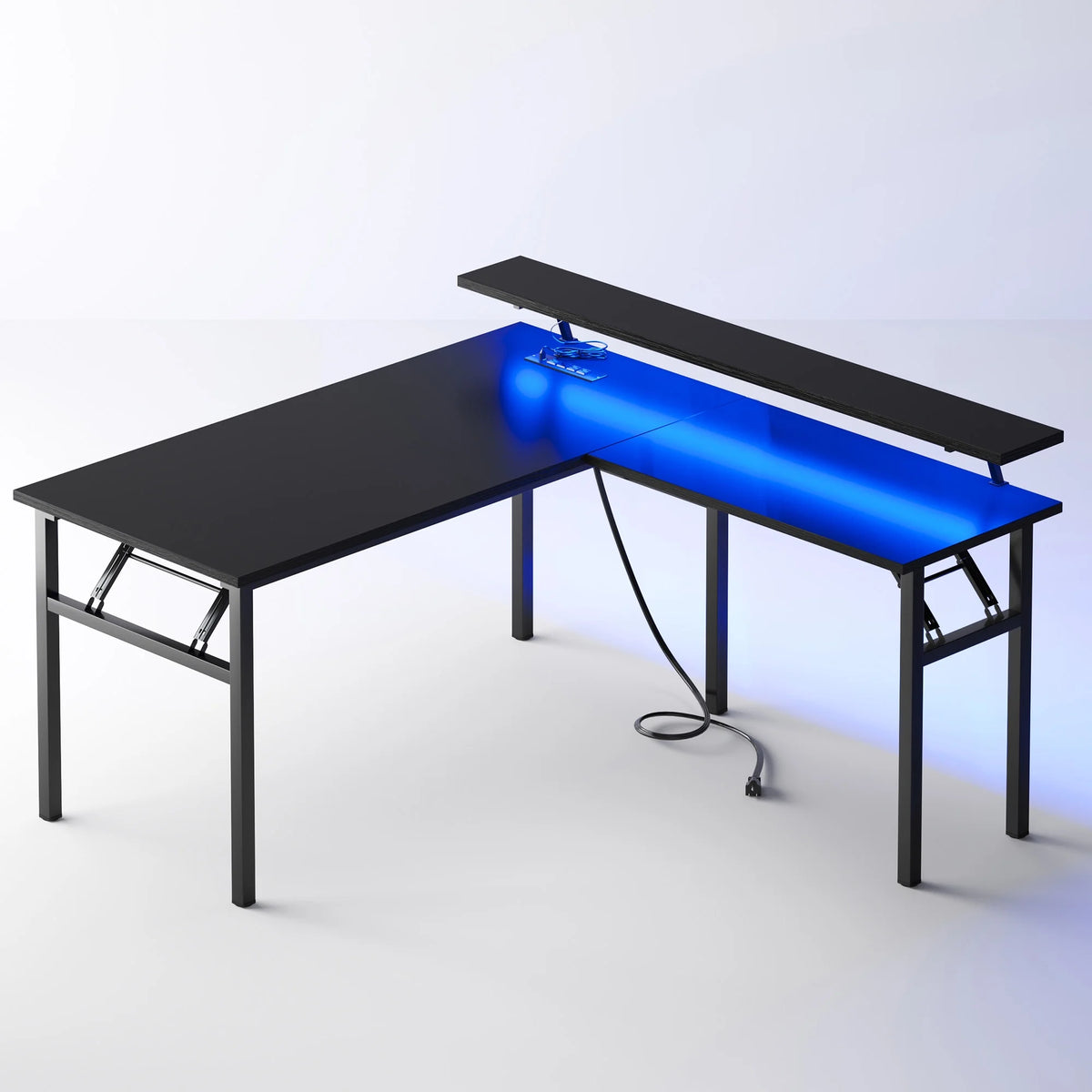 Black Corner Gaming Desk L25042