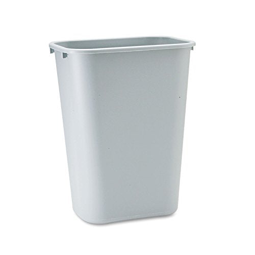 Black 7-Gallon Plastic Wastebasket, Pack of 4 Y615796