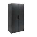 32" Contemporary Black Wardrobe Cabinet H3691