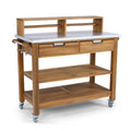 Brown Wood Potting Bench T273