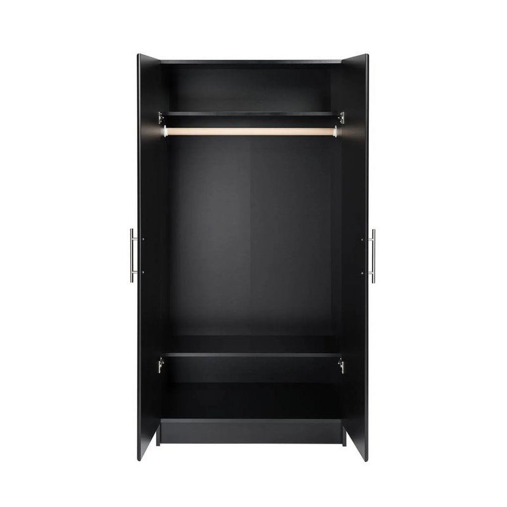 32" Contemporary Black Wardrobe Cabinet H3691