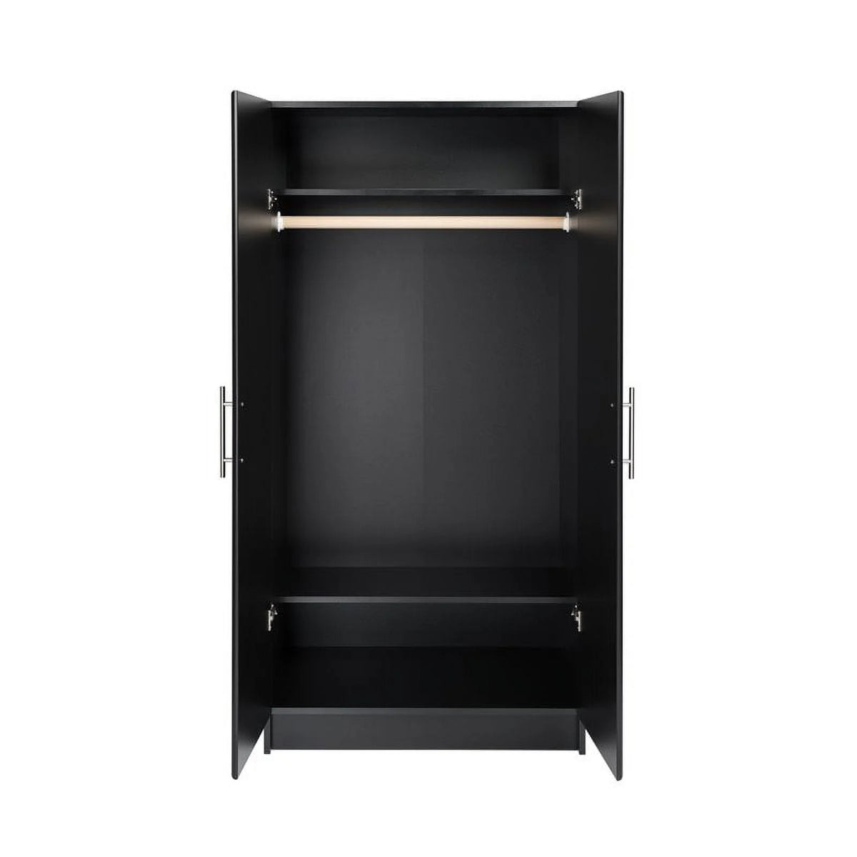 32" Contemporary Black Wardrobe Cabinet H3691