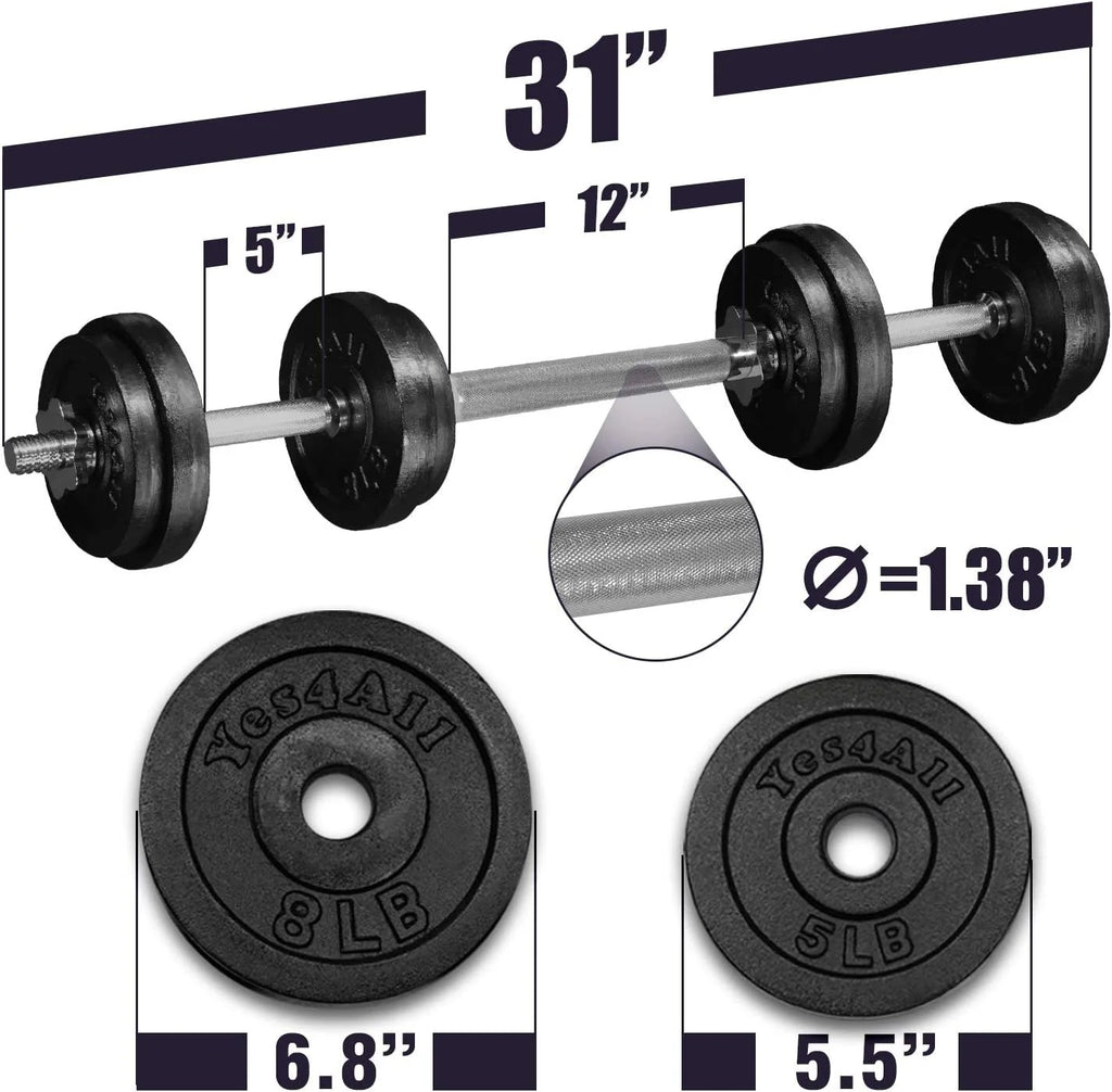 60 lbs Adjustable Dumbbell Set P783