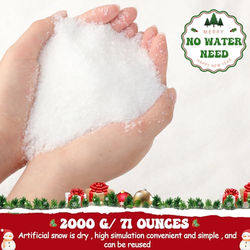 71 Ounces Fake Snow Decoration Artificial Snow Powder E711