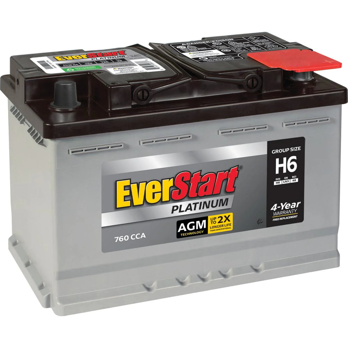 AGM Automotive Battery Group Size H6 12 Volt 760 CCA K47273