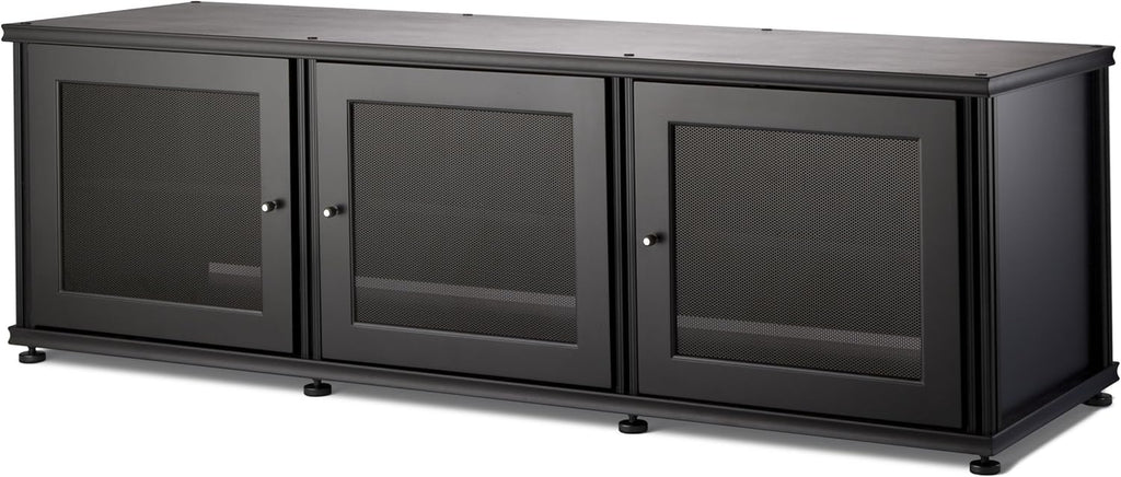 Walnut Black A/V Cabinet with Three Doors P411248