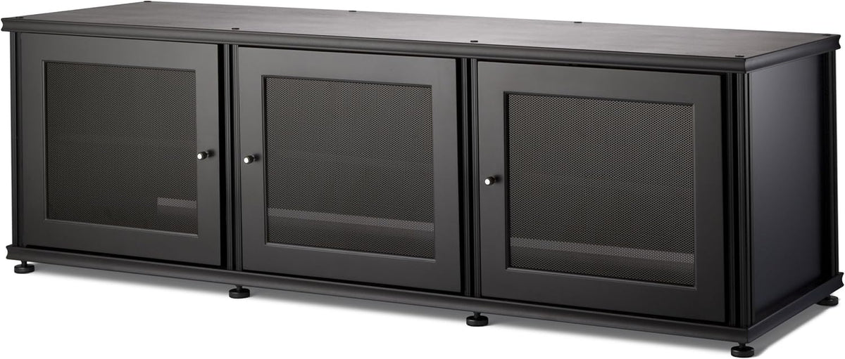 Walnut Black A/V Cabinet with Three Doors P411248