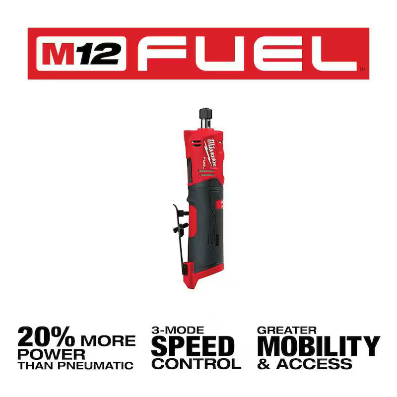 12-Volt Lithium-Ion Brushless Cordless 1/4 in. Straight Die Grinder R275912