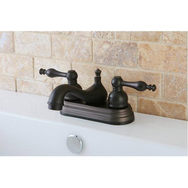 Chrome Two-Handle Centerset Lavatory Faucet with Pop-Up P53220