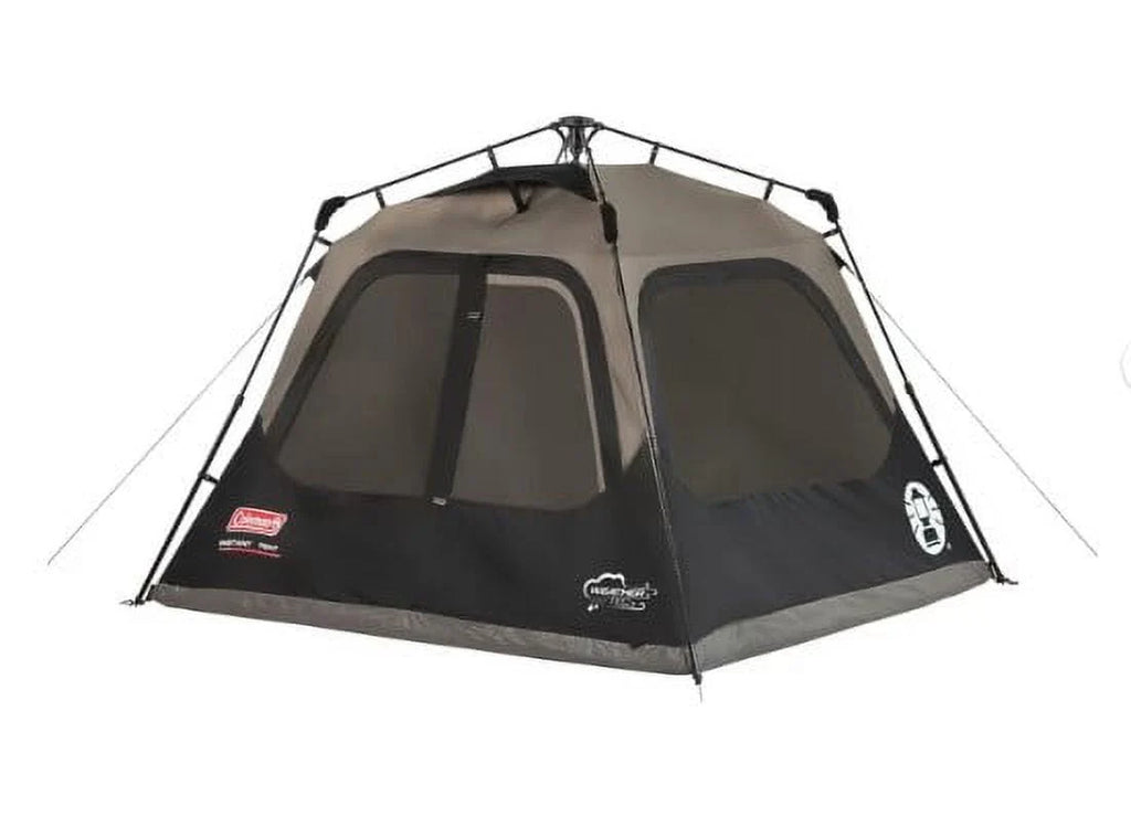 4-Person Cabin Camping Tent with Instant Setup, Gray X54348