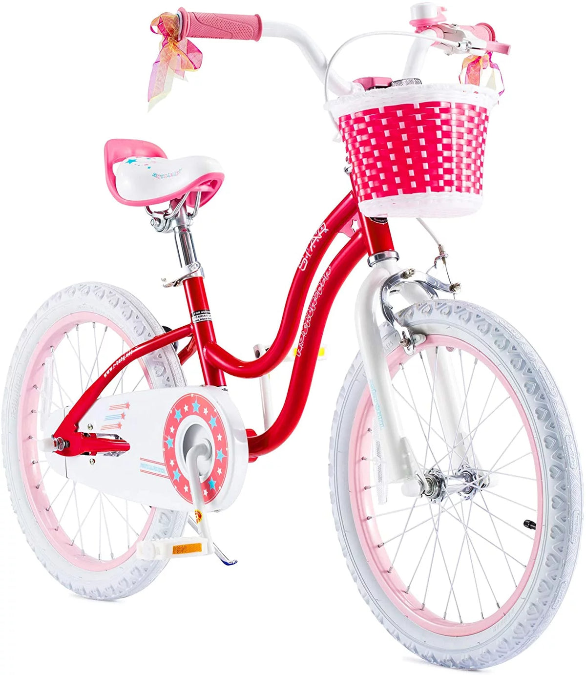 Blue 18 In. Kids Bike with Basket and Kickstand C175