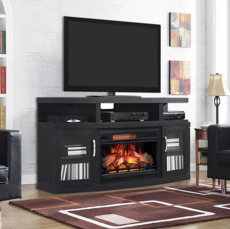 Infrared Electric Fireplace Media Cabinet A8139