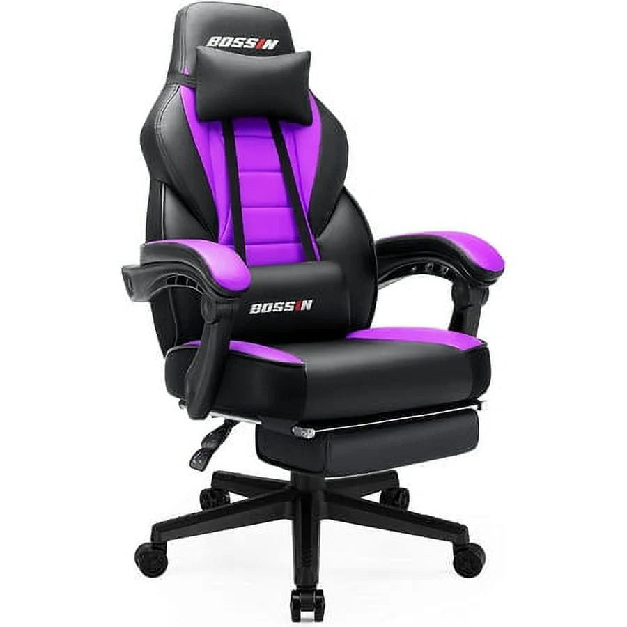 Gaming Chair with Footrest D365731