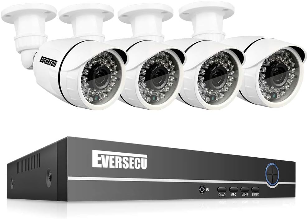 8 Channel Wired Security Camera System 1080P DVR with 8 Weatherproof Cameras L85280