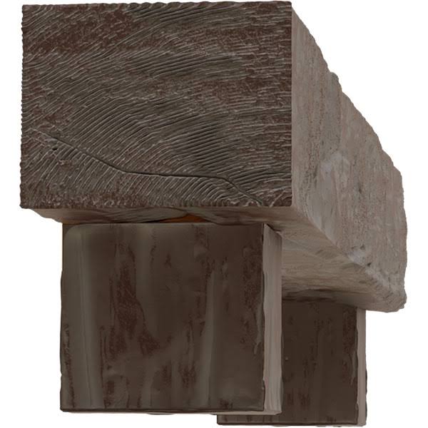 Faux Wood Fireplace Mantel Kit with Corbels R8528