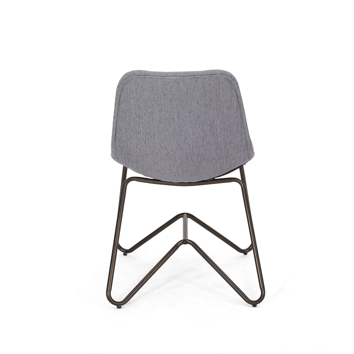 Set of 2 Charcoal Fabric Dining Chair X74047