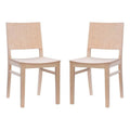 19'' Mid-Century Wood Side Chair Set of 2 S389031