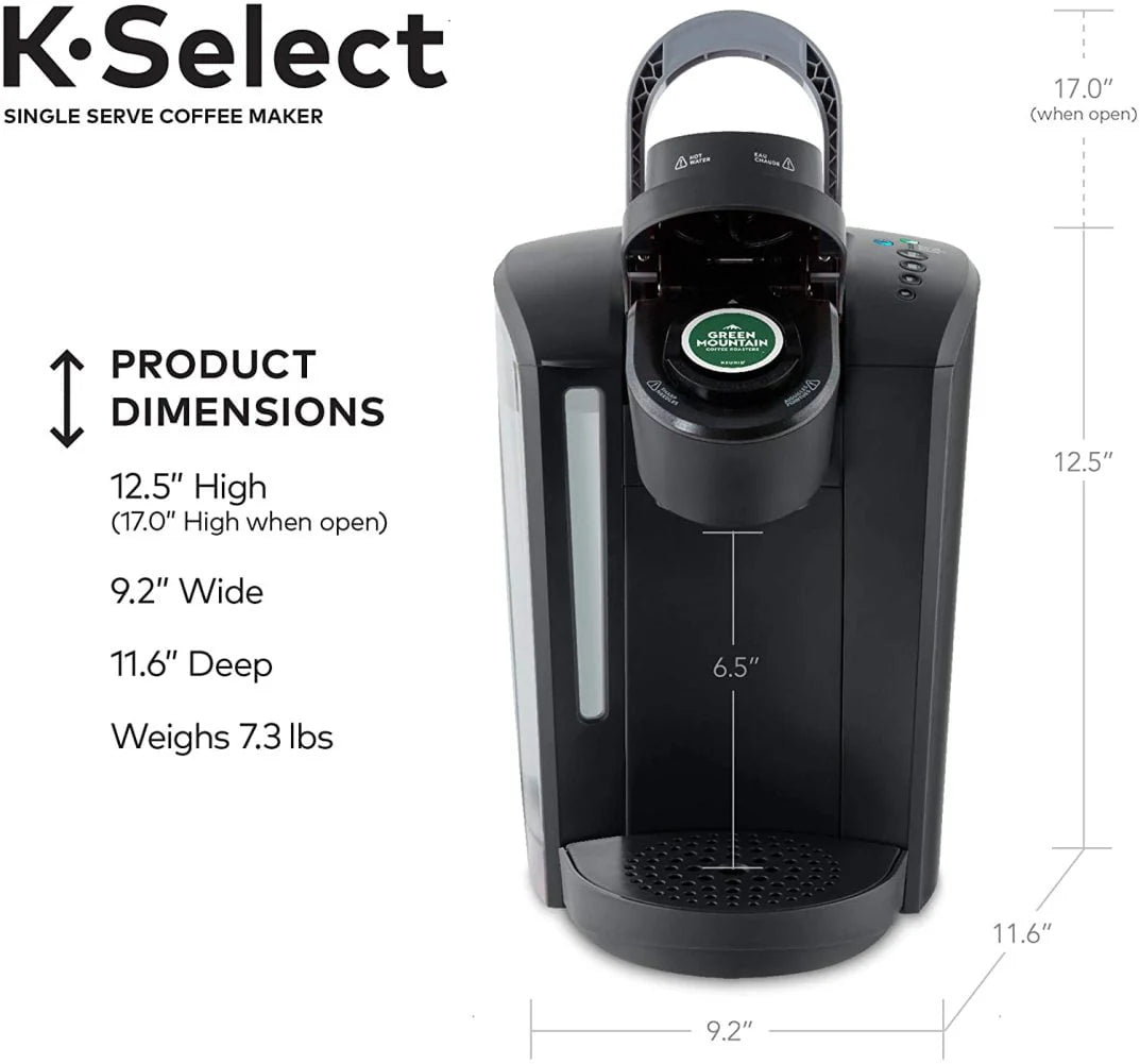 Single Serve K-Cup Pod Coffee Maker, Matte Black K470