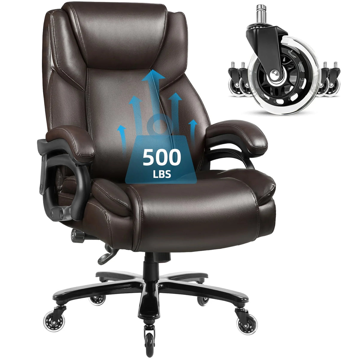 Heavy Duty Big and Tall Office Chair 500lbs E745