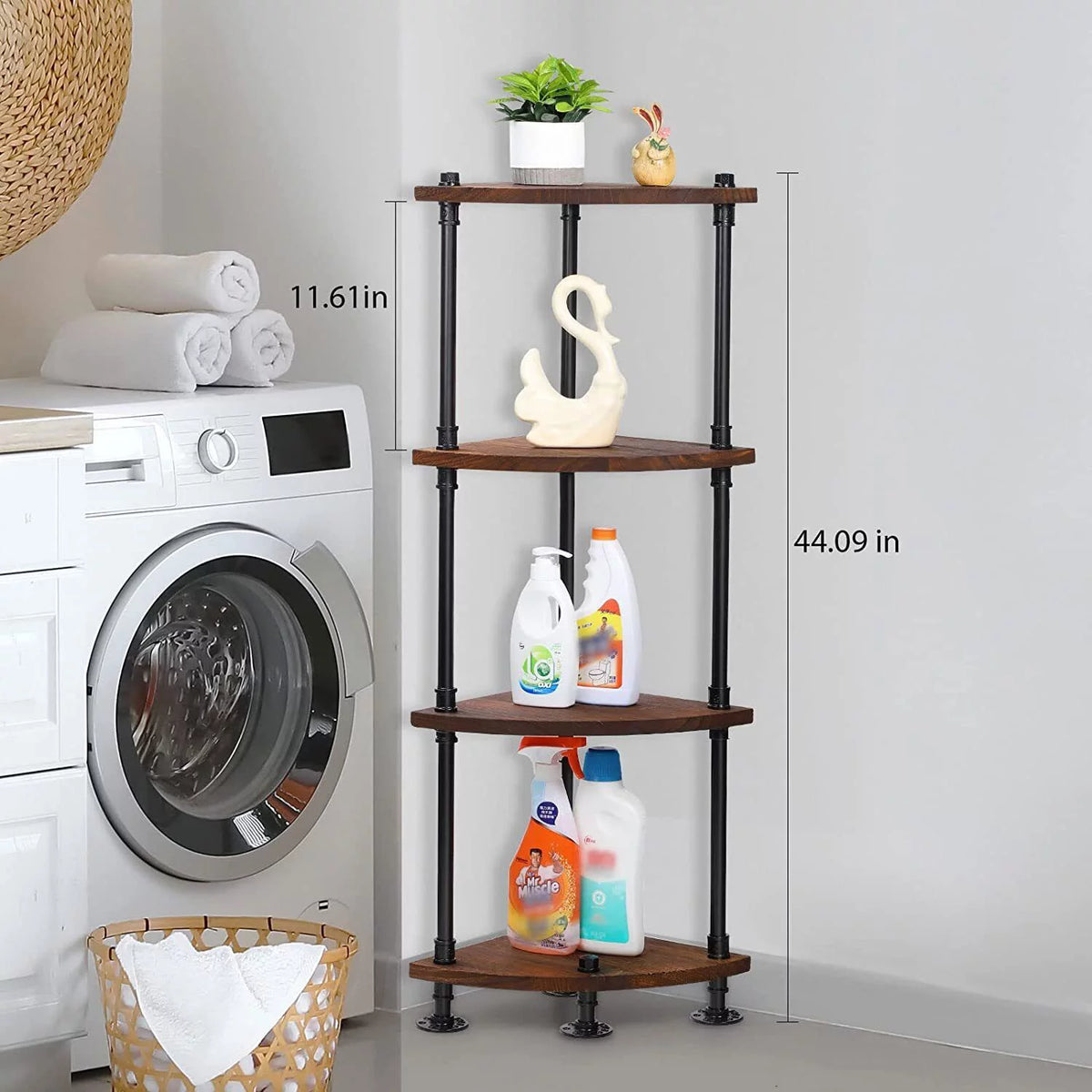 4-Tier Corner Shelf Rack V502996