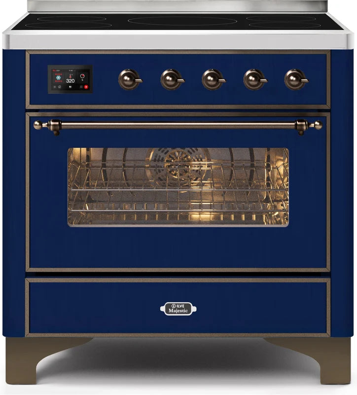 Blue Induction Range with Electric Oven Y19273