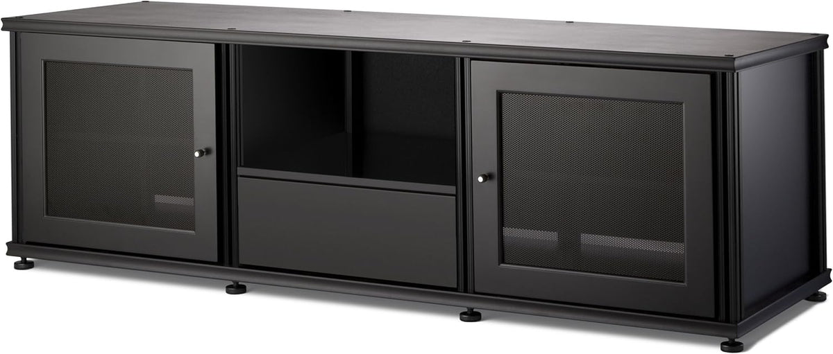 Walnut Black A/V Cabinet with Three Doors P411248
