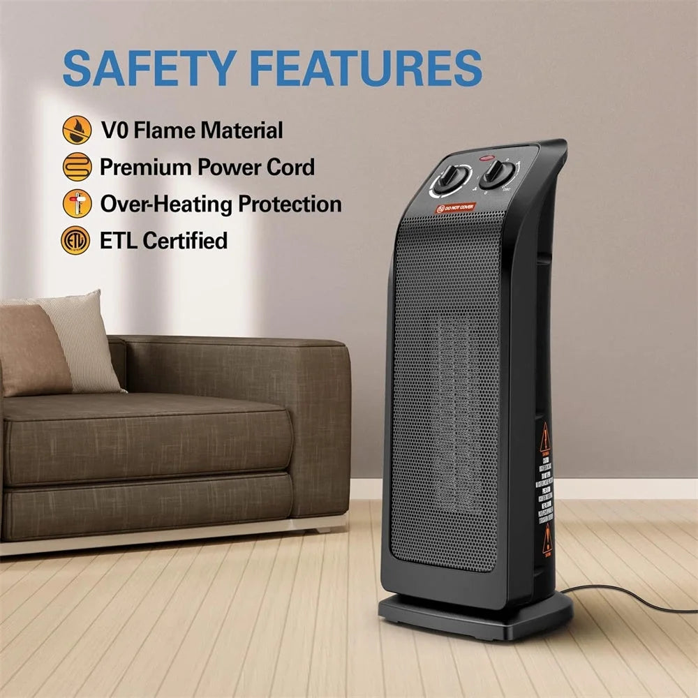 1500W Ceramic Electric Tower Heater C349