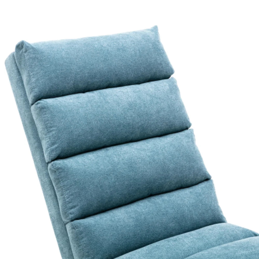 Blue Linen Chaise Lounge V2707