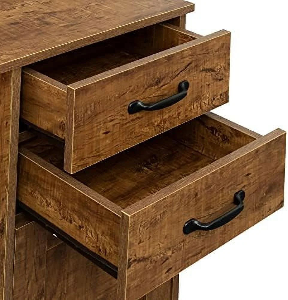 Mid-Century Coffee Cabinet Sideboard Buffet Accent Console Table Oak J184