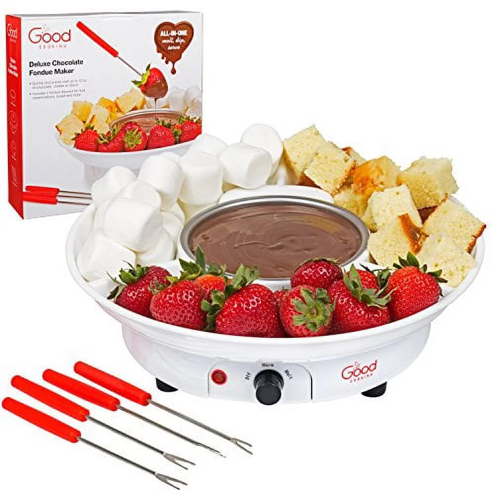 Electric Fondue Maker Set with 4 Forks J88574